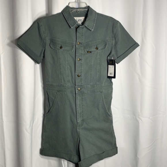 Lee Pants & Jumpsuits Nwt Lee Vintage Modern Green Utility Romper
